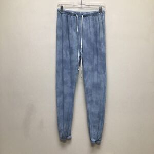 FP Movement Womens Jogger Sweatpants Blue High Rise Drawstring Tie Dye USA S New